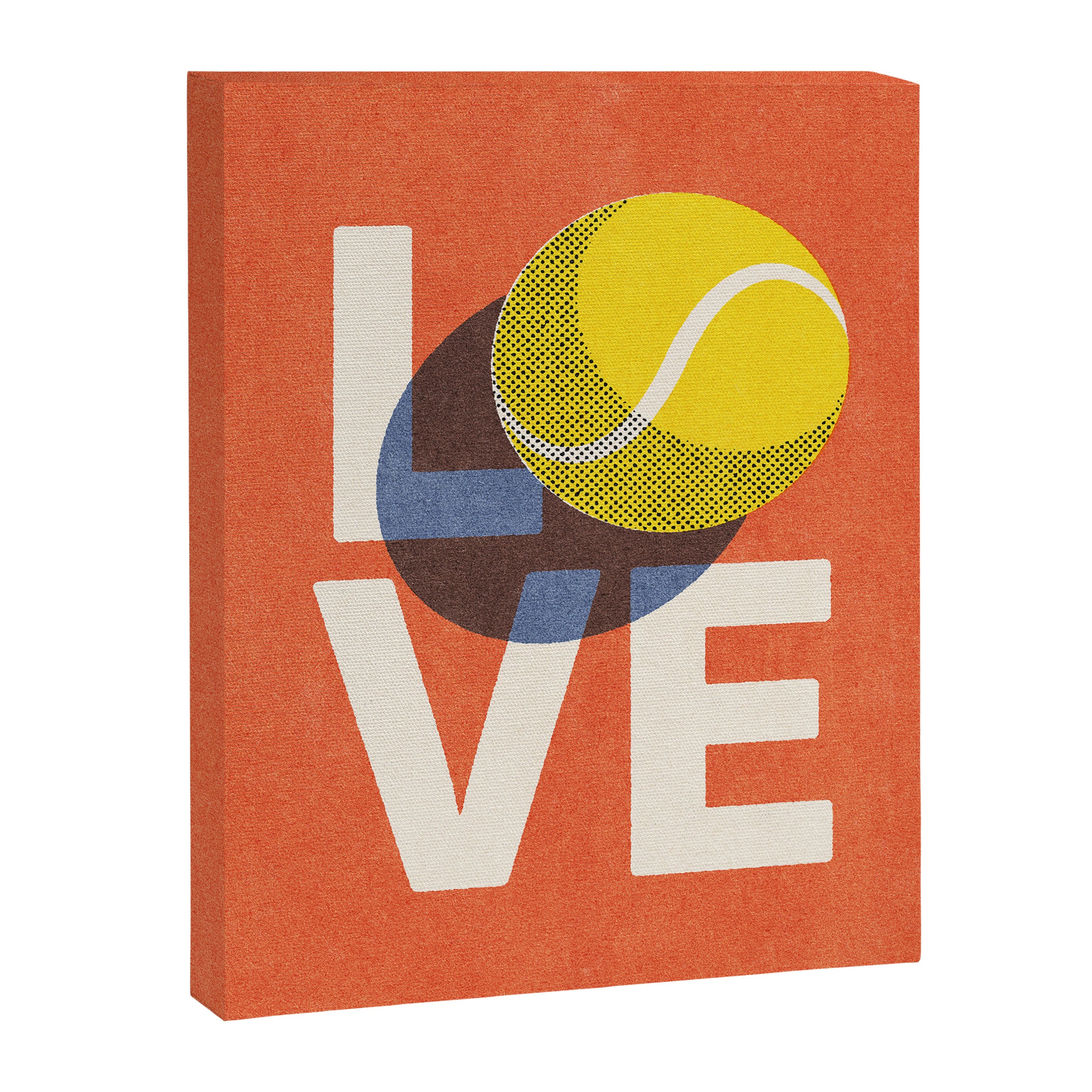 BALLS - Love Tennis - Clay Court Canvas Print Gallery Image 8