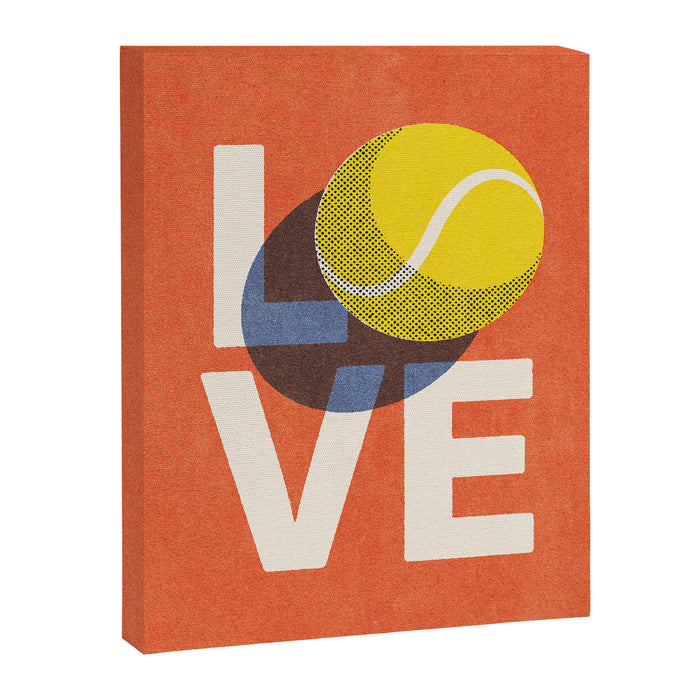 BALLS - Love Tennis - Clay Court Canvas Print Gallery Image 1
