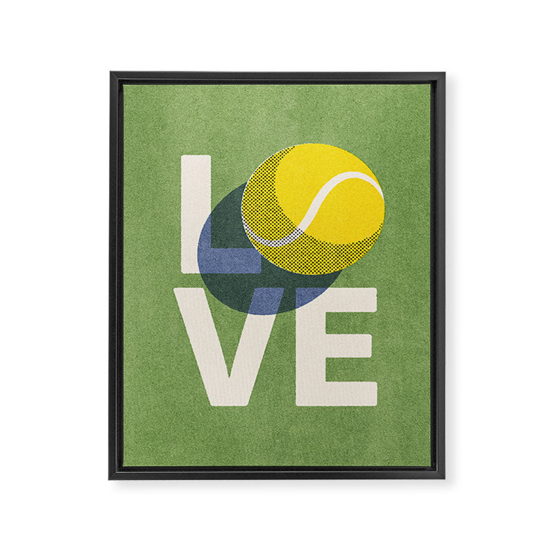BALLS - Love Tennis - Grass Court Framed Canvas Print Gallery Image 8