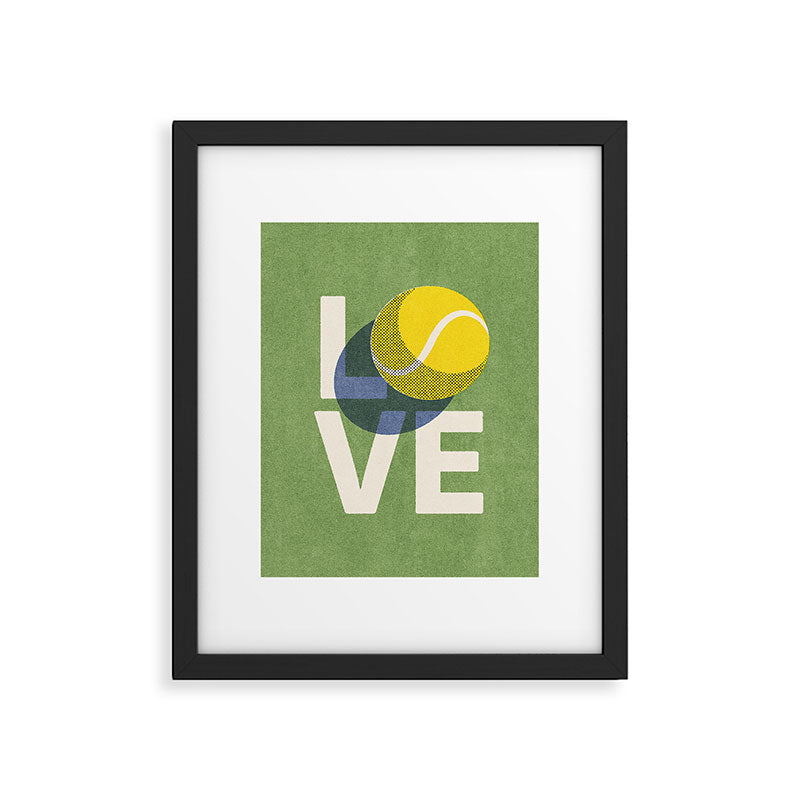 BALLS - Love Tennis - Grass Court Framed Art Print Gallery Image 6