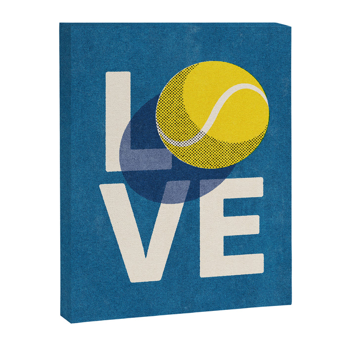 BALLS - Love Tennis - Hard Court Canvas Print Gallery Image 1