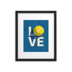 BALLS - Love Tennis - Hard Court Framed Art Print Gallery Image 4
