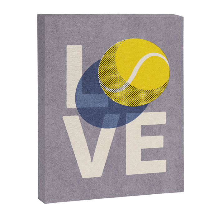 BALLS - Love Tennis - Lavender Canvas Print Gallery Image 1