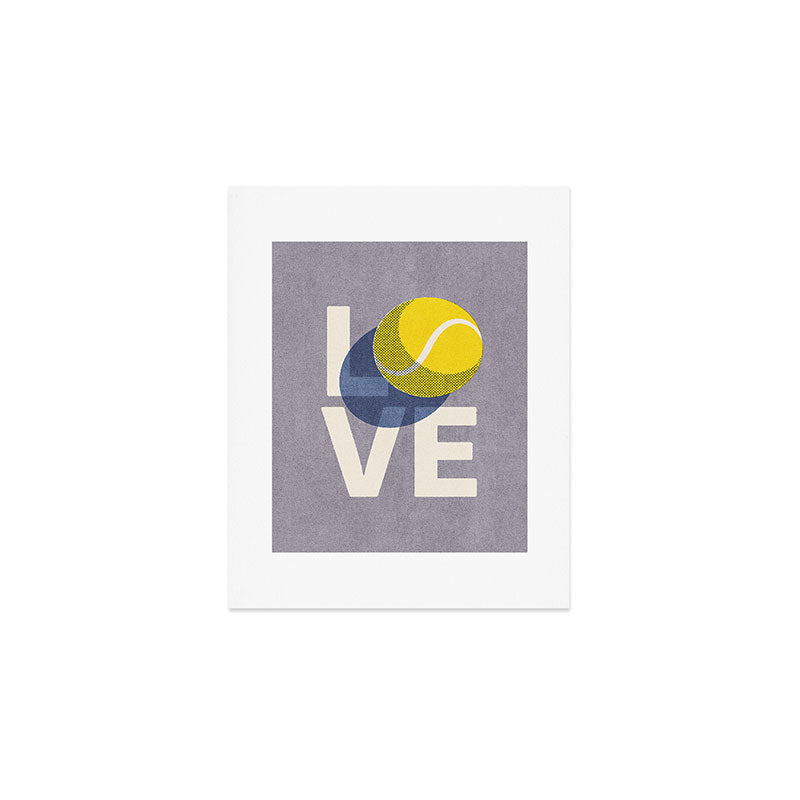 BALLS - Love Tennis - Lavender Art Print Gallery Image 1