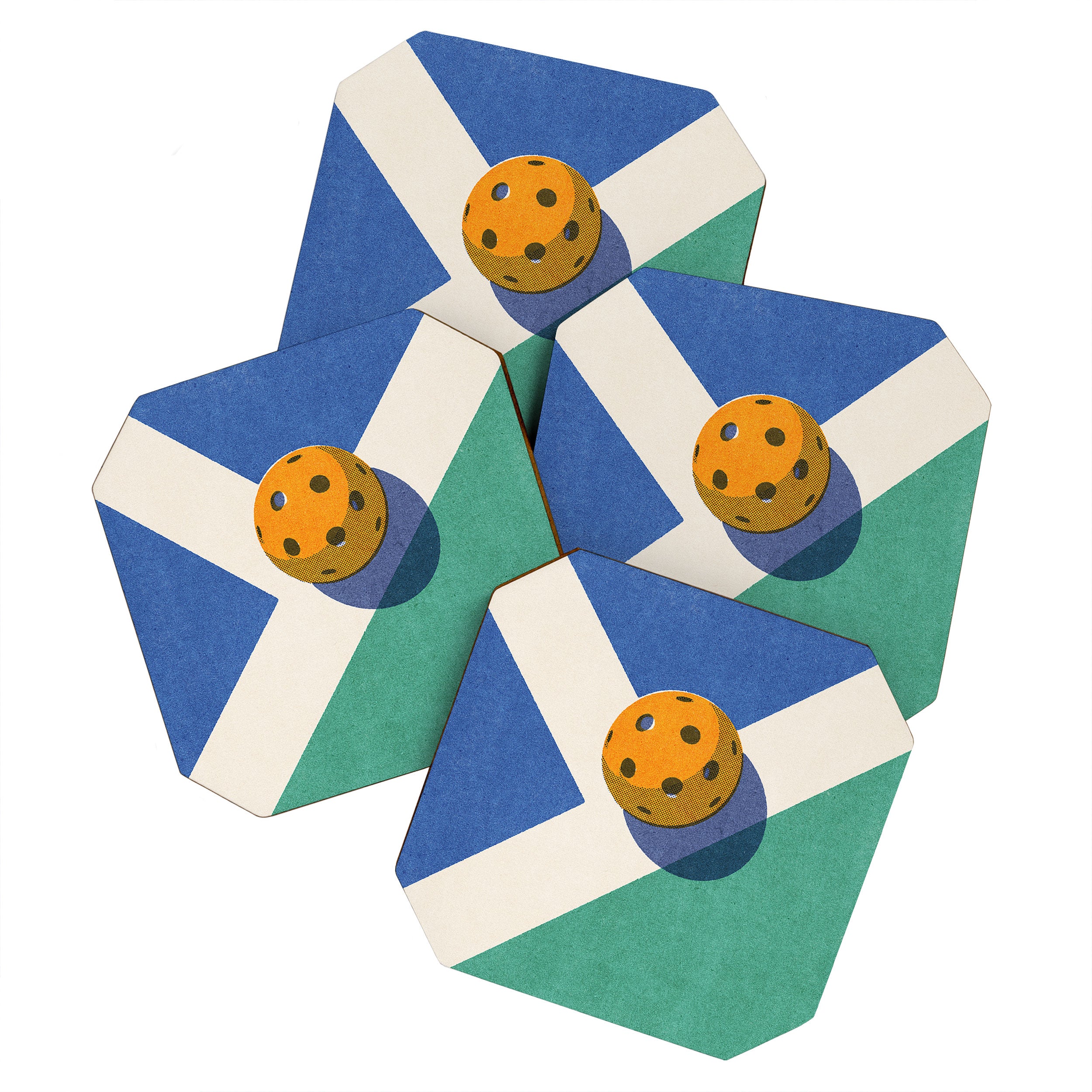 BALLS / Pickleball I Coaster Gallery Image 1