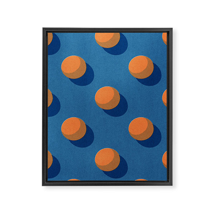 BALLS Table Tennis - pattern Framed Canvas Print Gallery Image 1