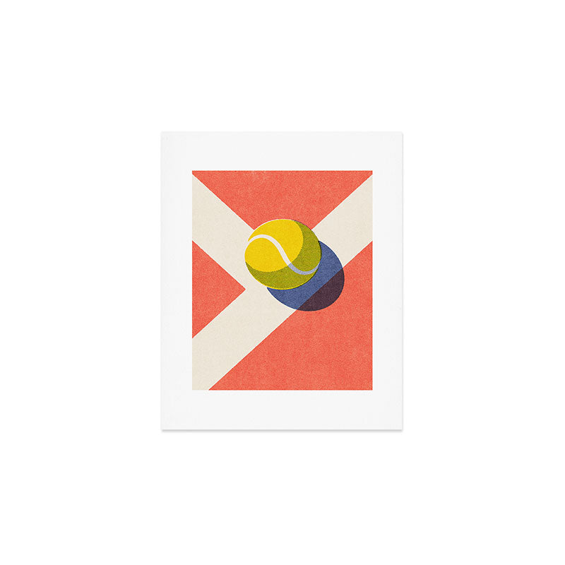 BALLS / Tennis - clay court I Art Print Gallery Image 1