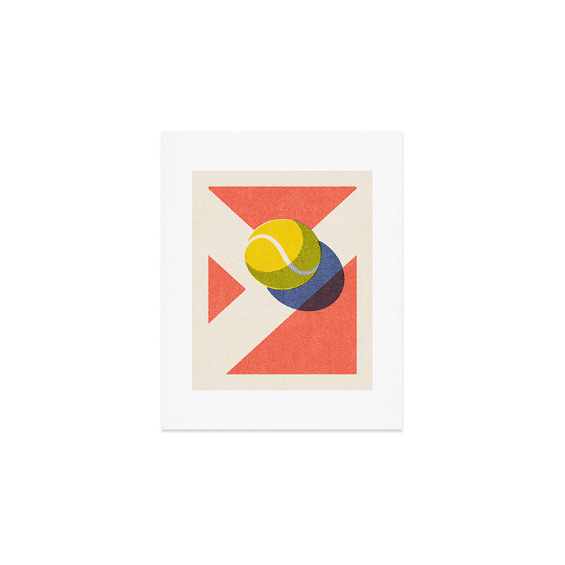 BALLS / Tennis - clay court II Art Print Gallery Image 1
