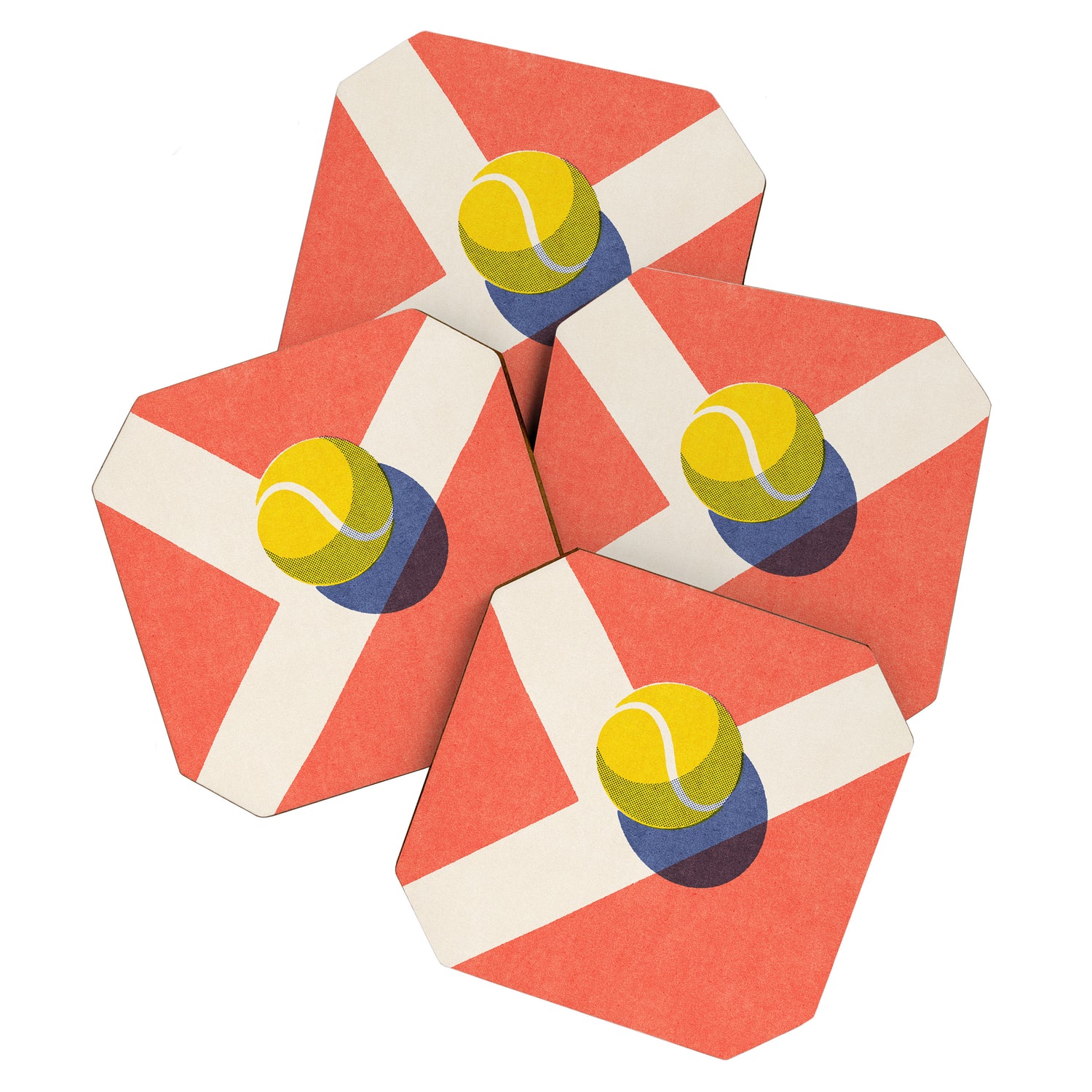 BALLS / Tennis - clay court II Coaster Gallery Image 1