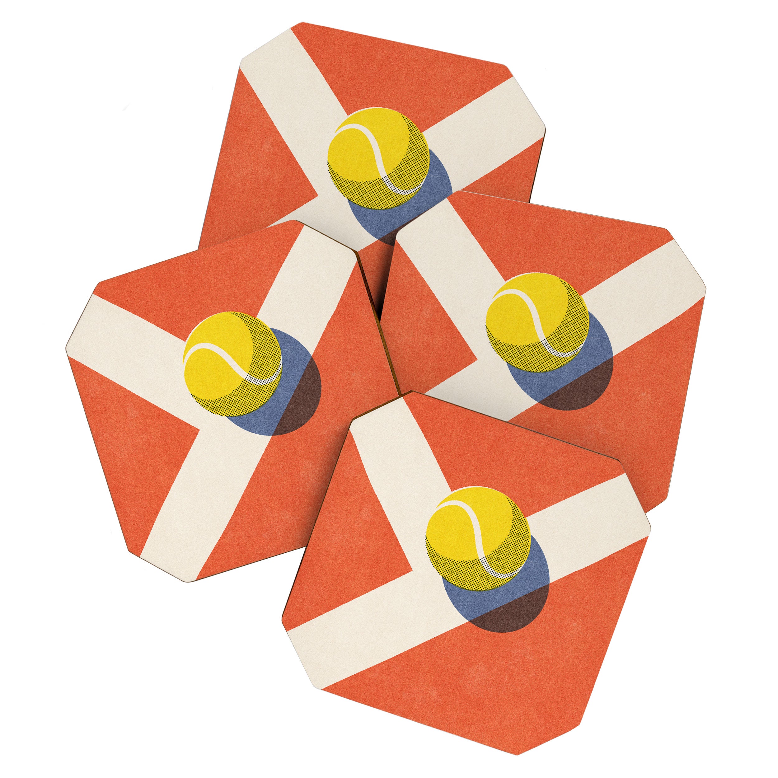 BALLS - Tennis - Clay Court - II Coaster Gallery Image 1