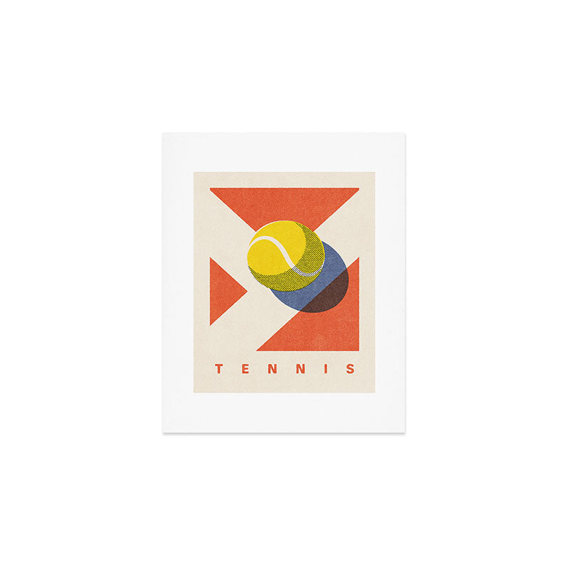BALLS - Tennis - Clay Court - Summer Games Art Print Gallery Image 1