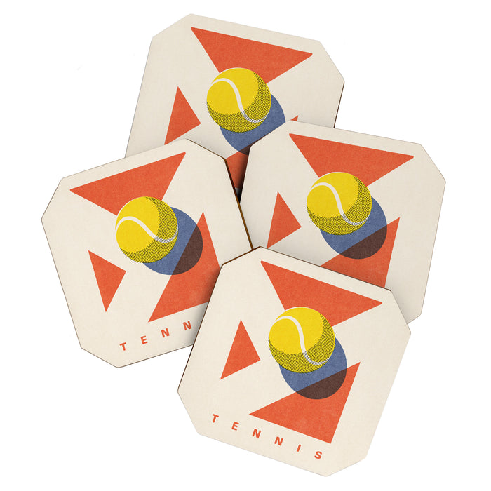 BALLS - Tennis - Clay Court - Summer Games Coaster Gallery Image 1