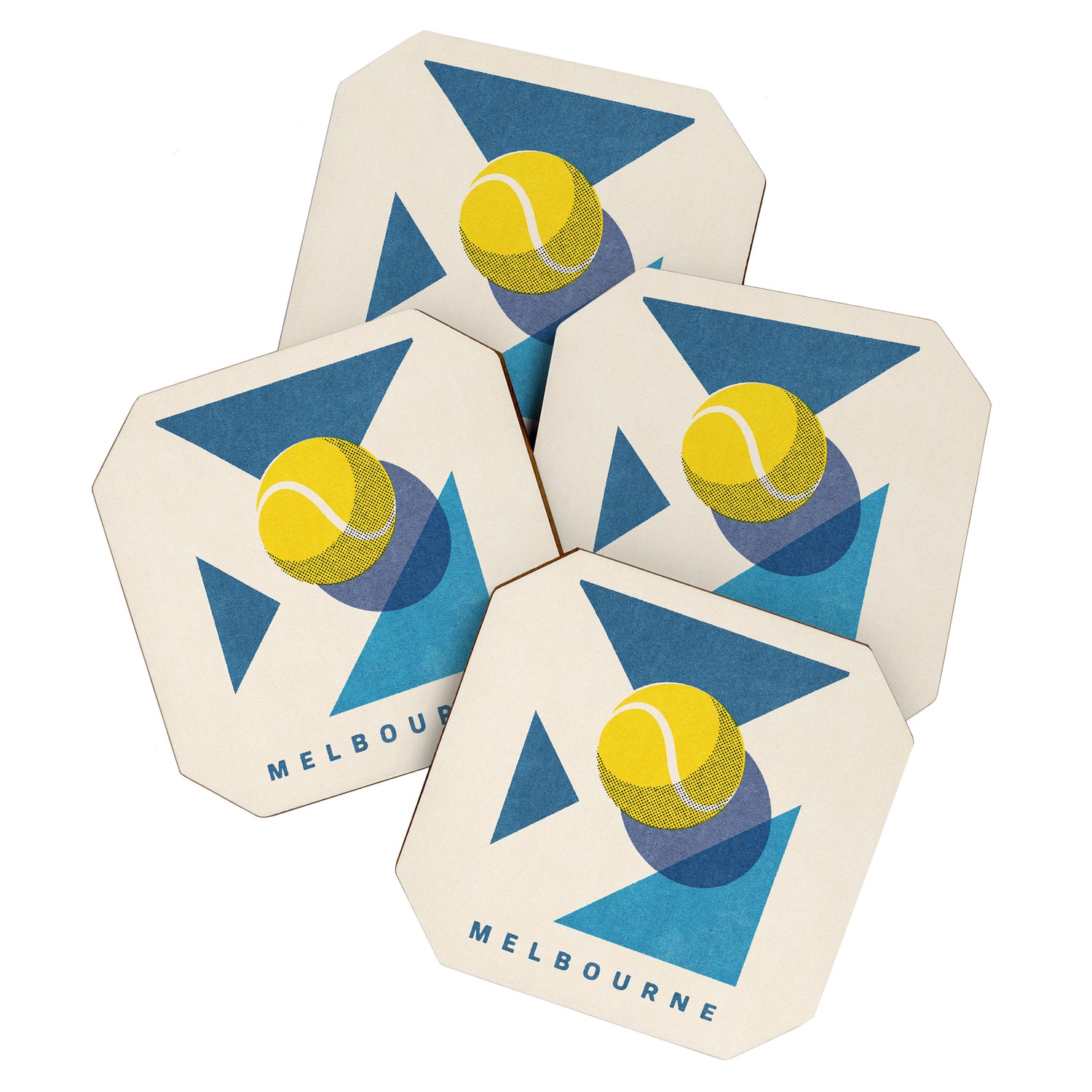 BALLS - Tennis - Grand Slam - Melbourne Coaster Gallery Image 1