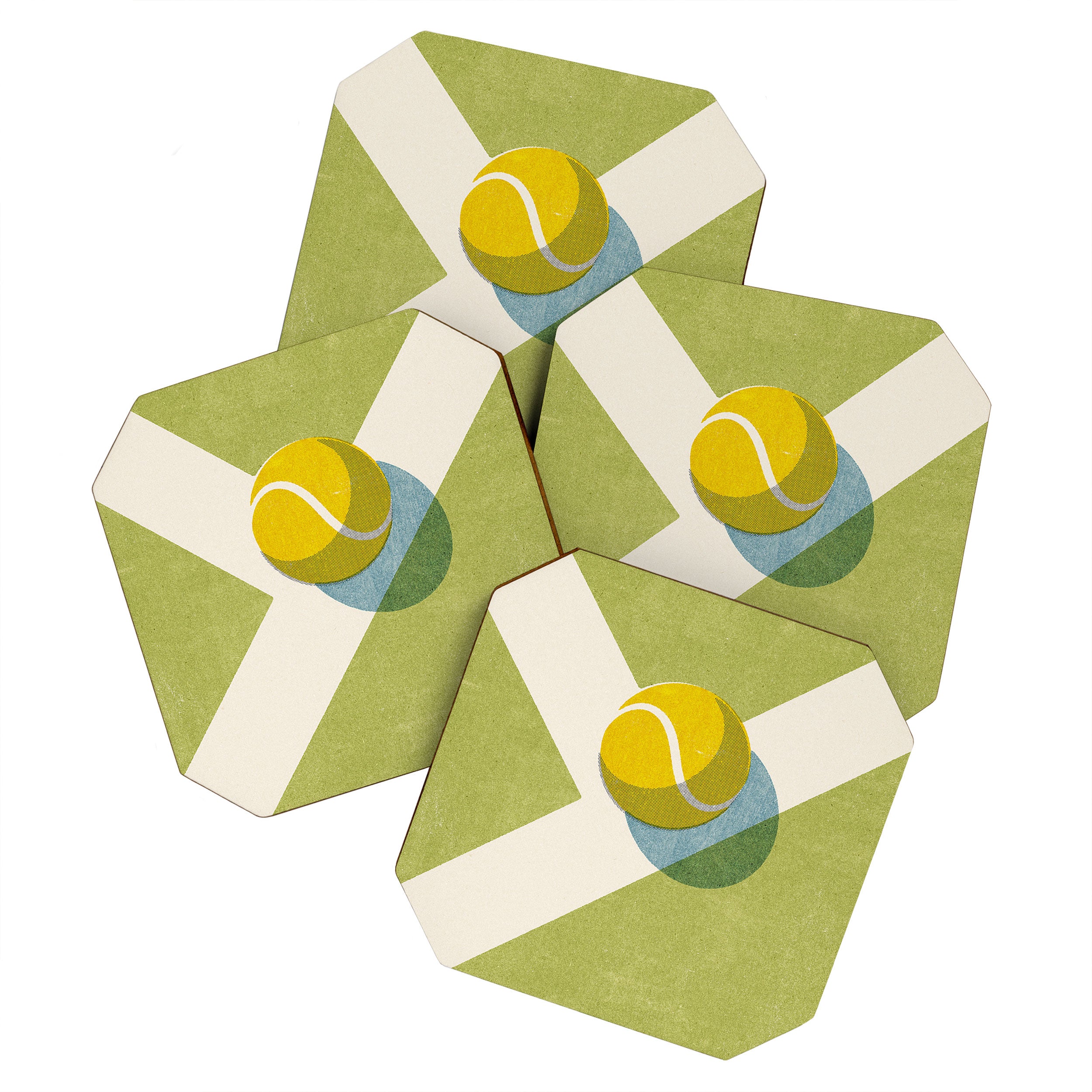 BALLS / Tennis (Grass Court) Coaster Gallery Image 1
