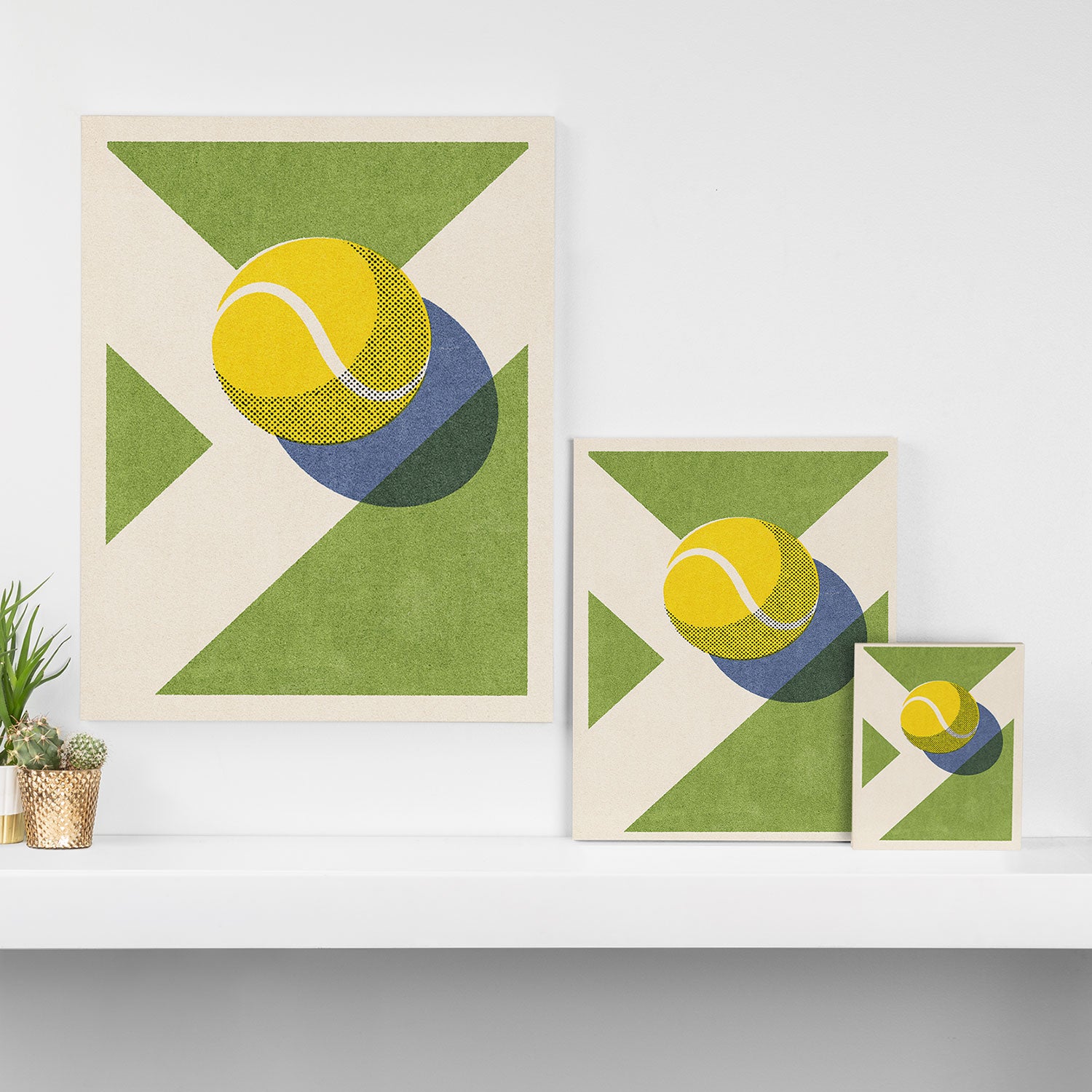 BALLS - Tennis - Grass Court - II b Canvas Print Gallery Image 3