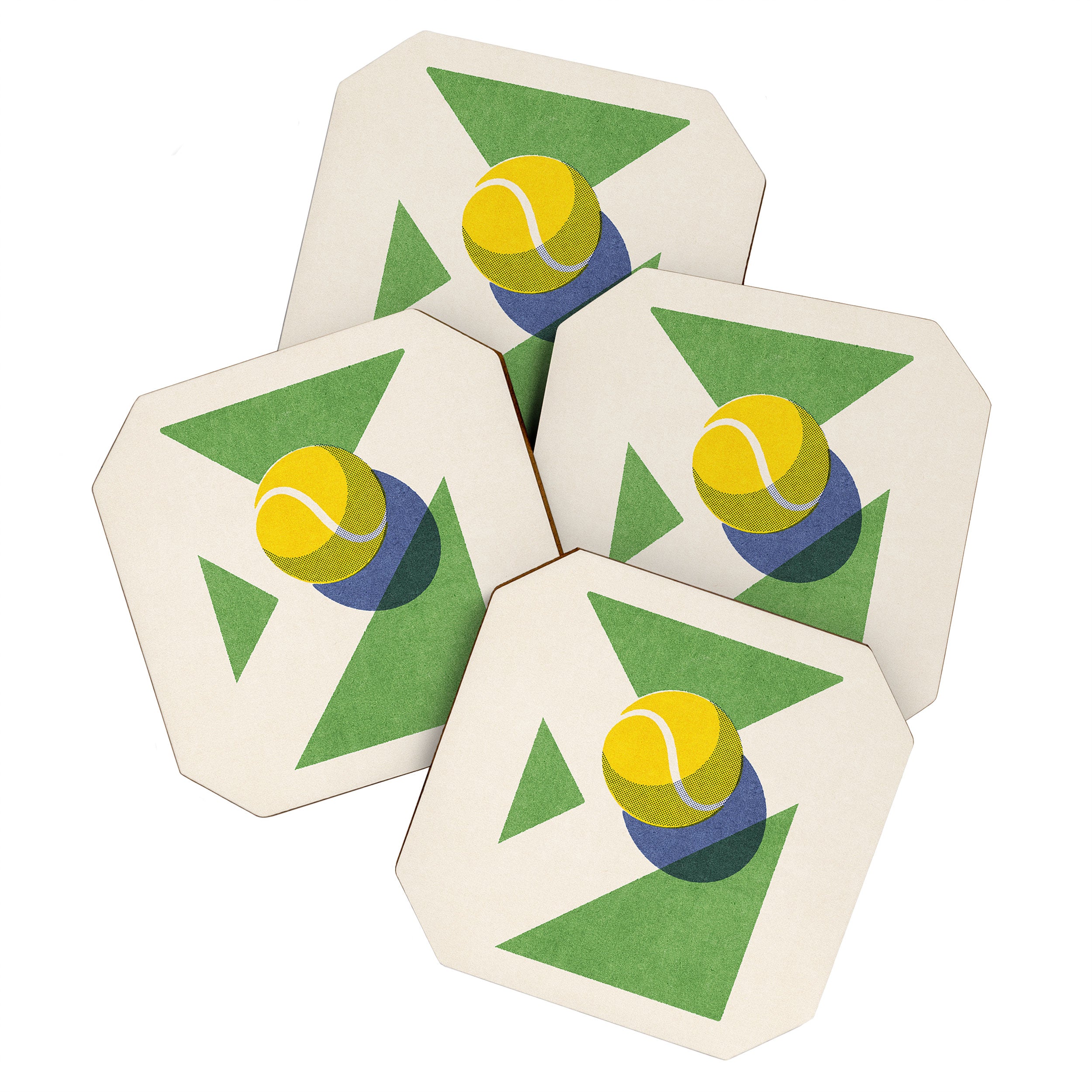 BALLS / Tennis - grass court II Coaster Gallery Image 1