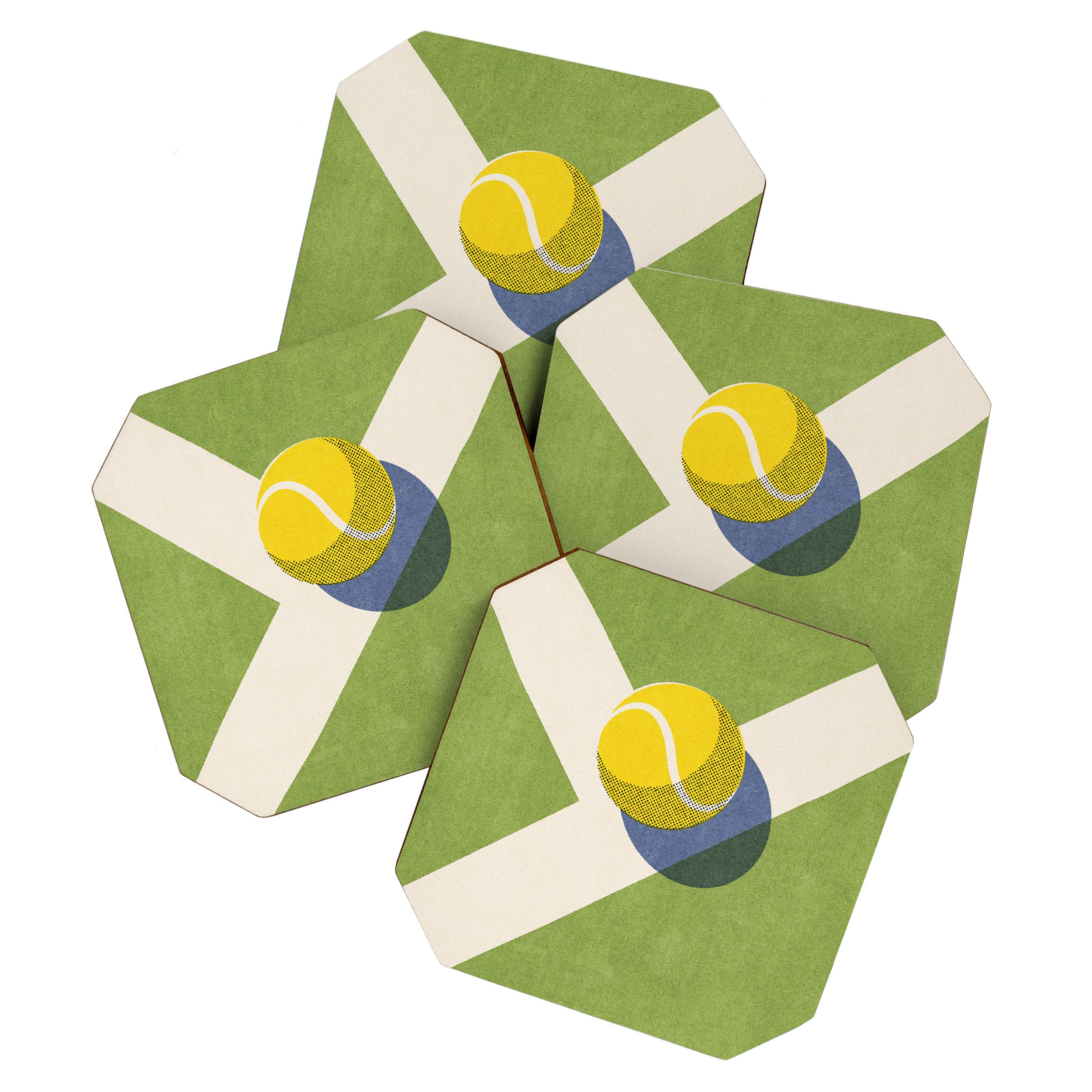 BALLS - Tennis - Grass Court - II Coaster Gallery Image 1