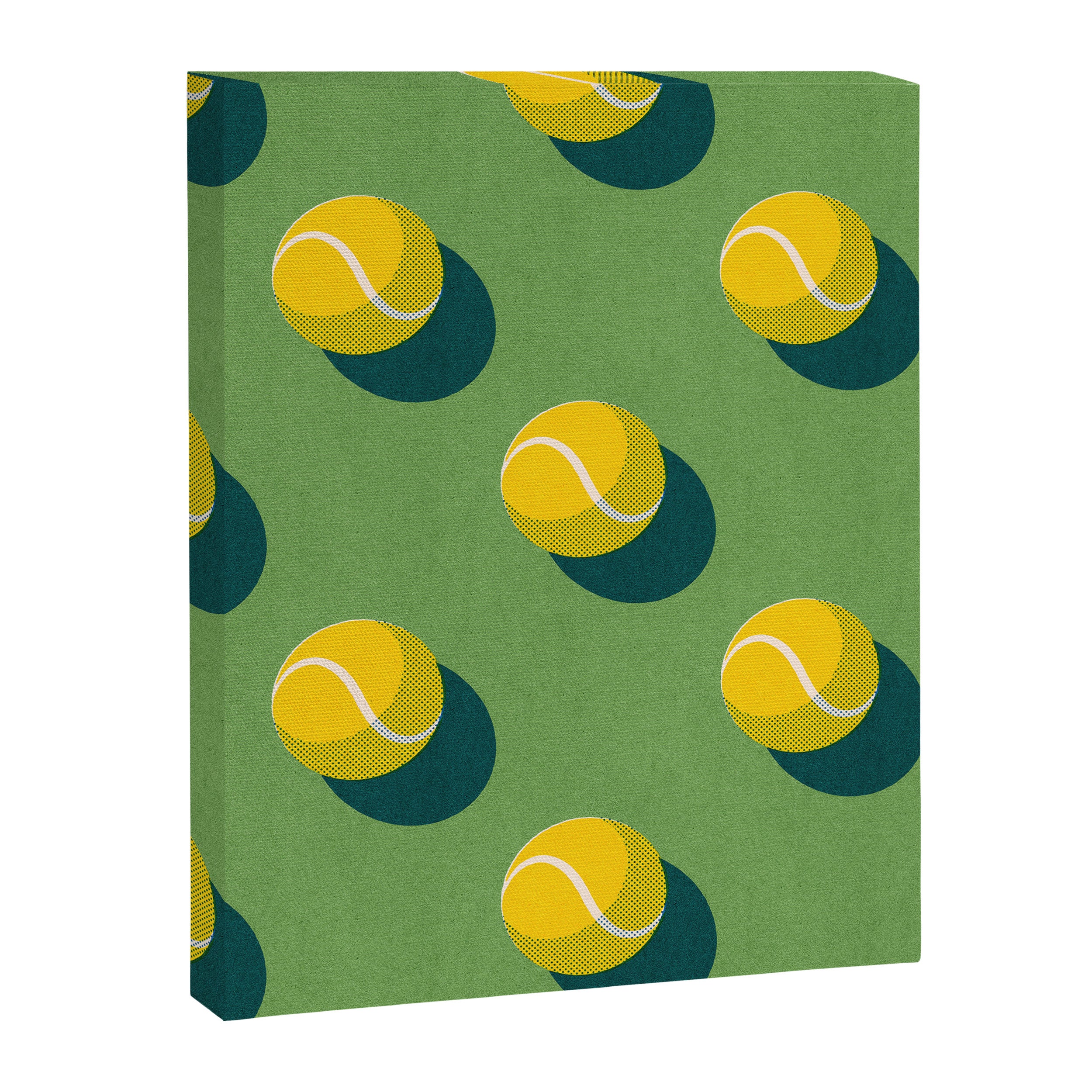 BALLS Tennis - grass court - pattern Canvas Print Gallery Image 6