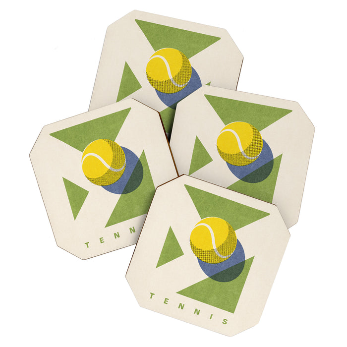 BALLS - Tennis - Grass Court - Summer Games Coaster Gallery Image 1