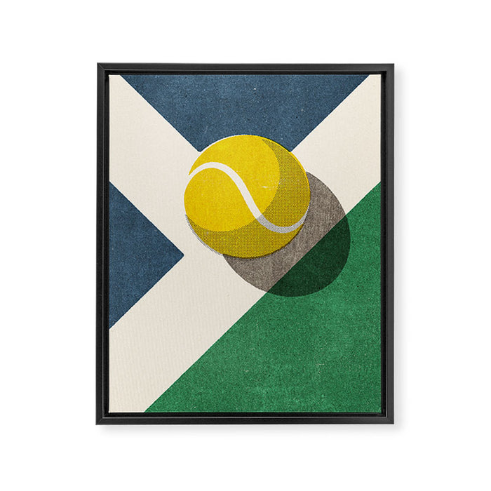 BALLS / Tennis (Hard Court) Framed Canvas Print Gallery Image 1