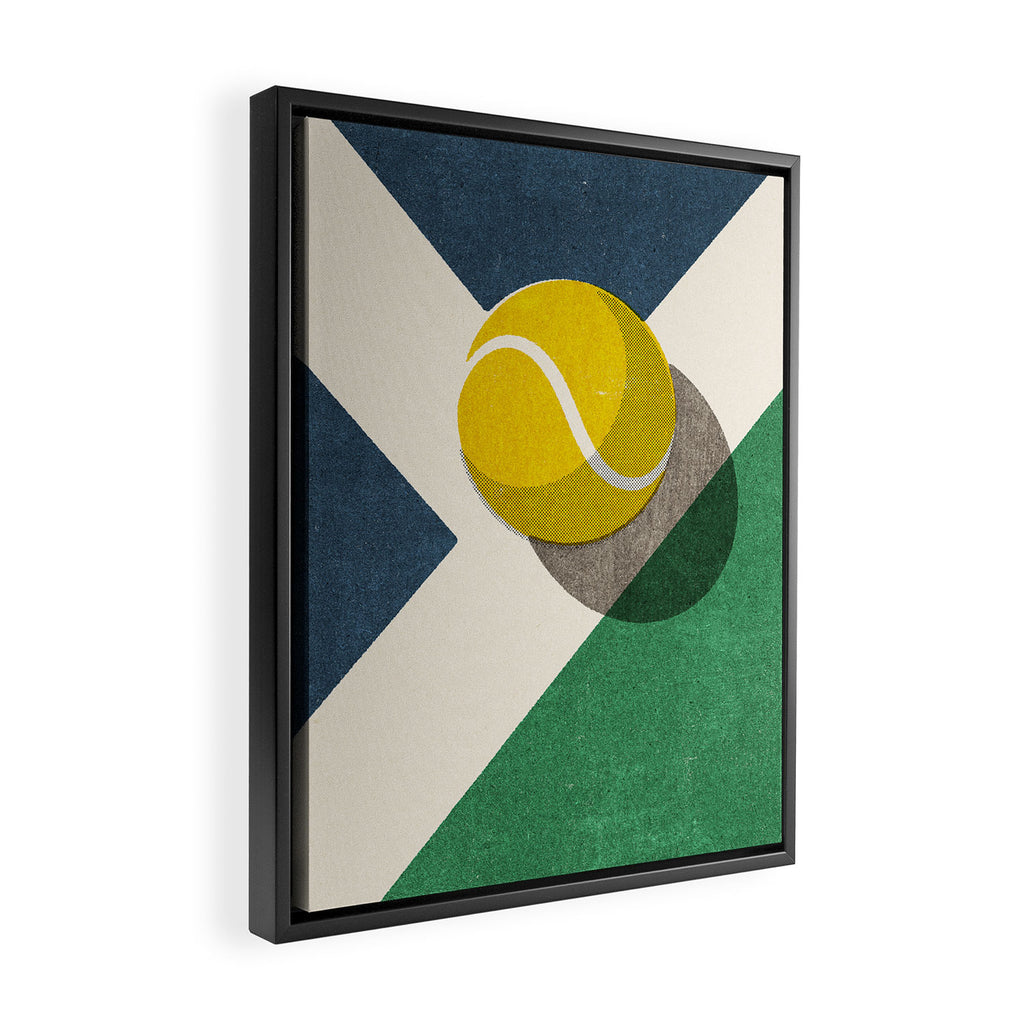 BALLS / Tennis (Hard Court) Framed Canvas Print Gallery Image 2