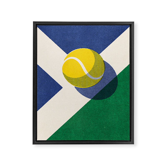 BALLS / Tennis - hard court I Framed Canvas Print Gallery Image 1