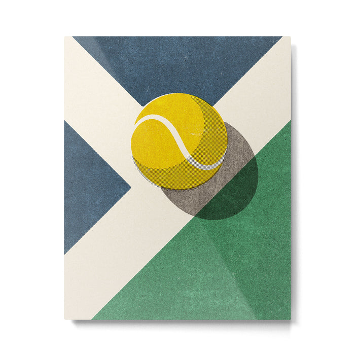 BALLS / Tennis (Hard Court) Metal Print Gallery Image 1