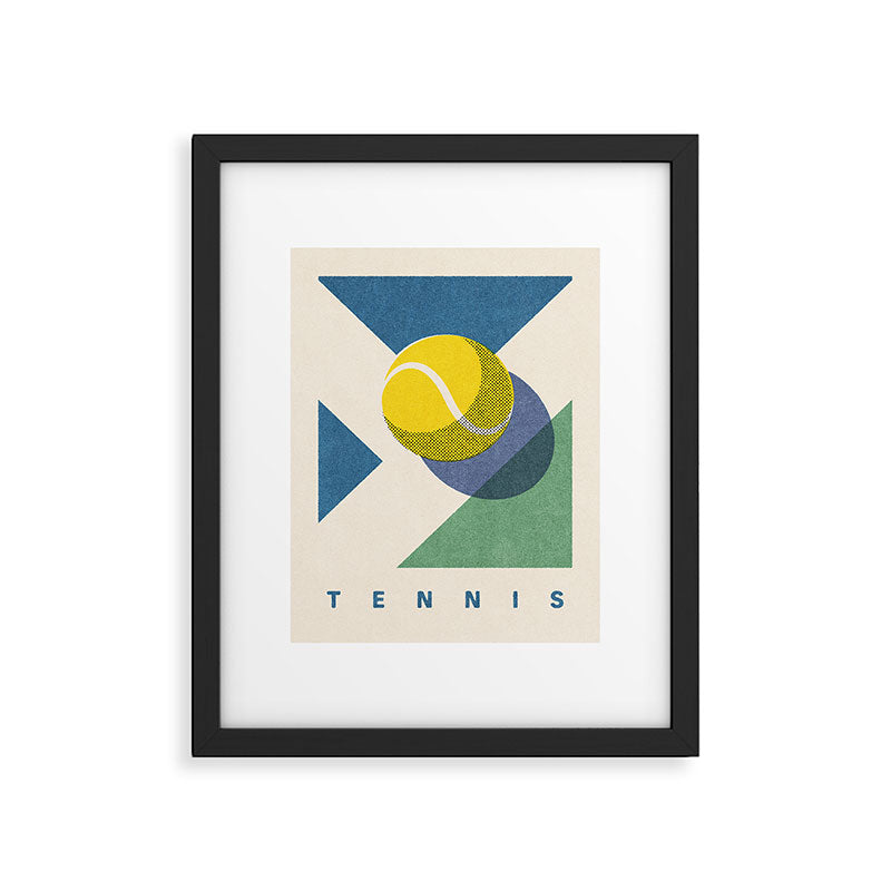 BALLS - Tennis - Hard Court - Summer Games Framed Art Print Gallery Image 5