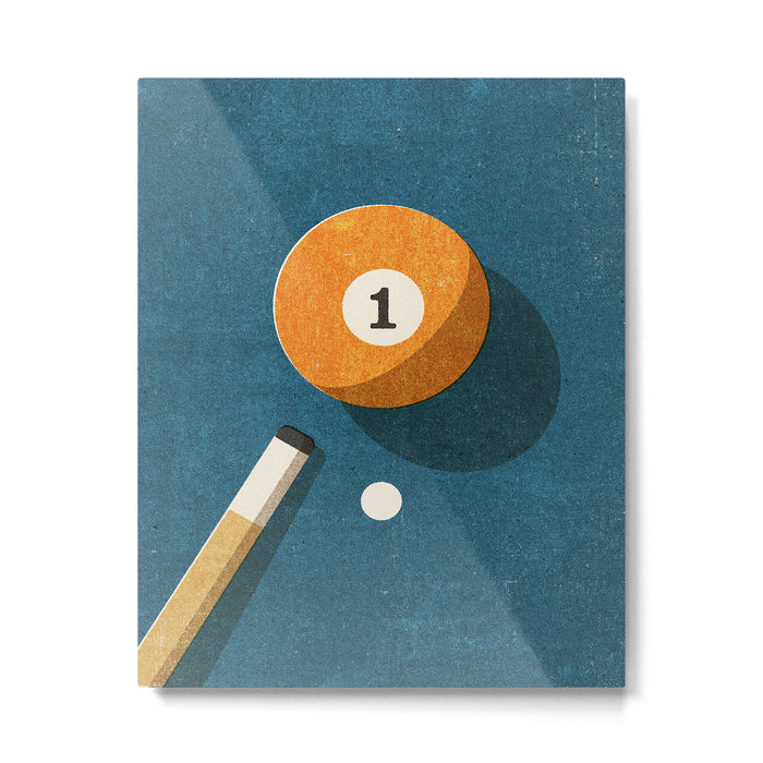 BILLIARDS / Ball 1 Metal Print Gallery Image 1