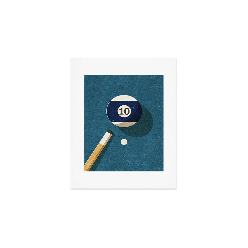 BILLIARDS / Ball 10 Art Print Gallery Image 1