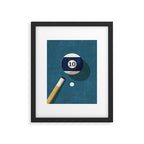 BILLIARDS / Ball 10 Framed Art Print Gallery Image 5