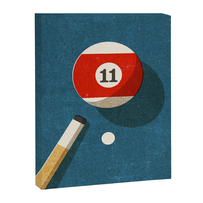 BILLIARDS / Ball 11 Canvas Print Gallery Image 1