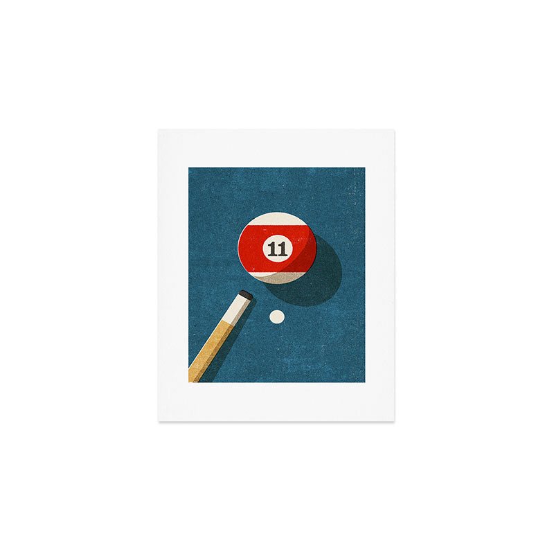 BILLIARDS / Ball 11 Art Print Gallery Image 1