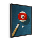 BILLIARDS / Ball 11 Framed Canvas Print Gallery Image 2