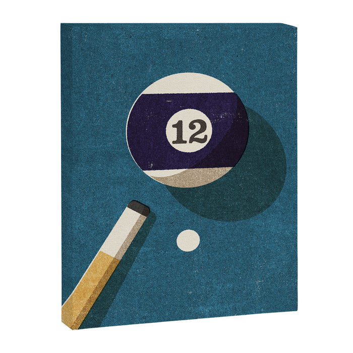 BILLIARDS / Ball 12 Canvas Print Gallery Image 1