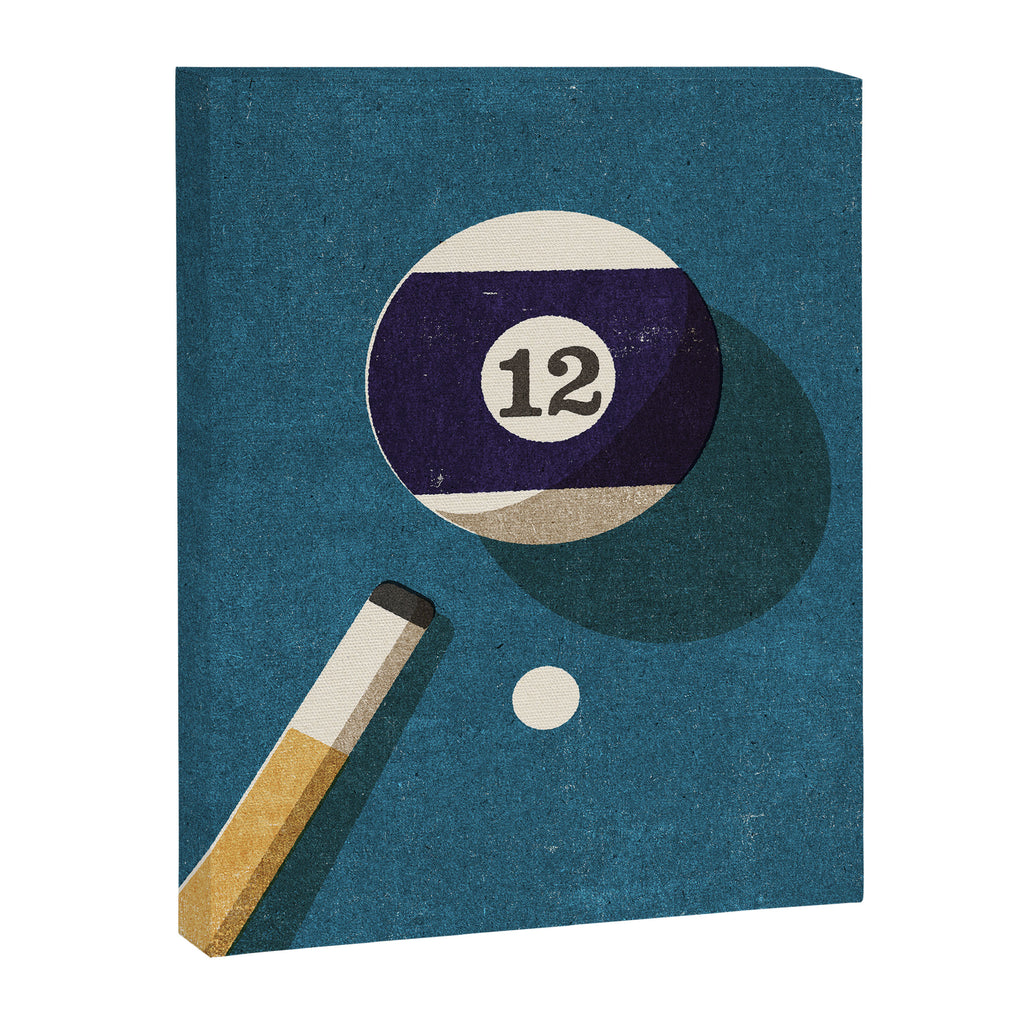 BILLIARDS / Ball 12 Canvas Print Gallery Image 6
