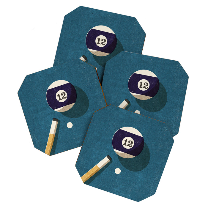 BILLIARDS / Ball 12 Coaster Gallery Image 1