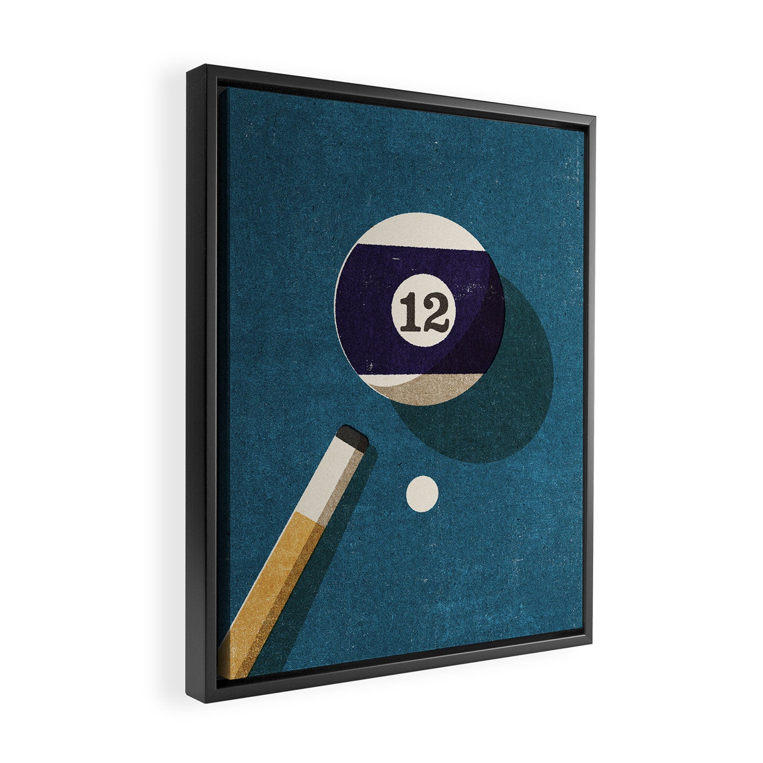 BILLIARDS / Ball 12 Framed Canvas Print Gallery Image 2