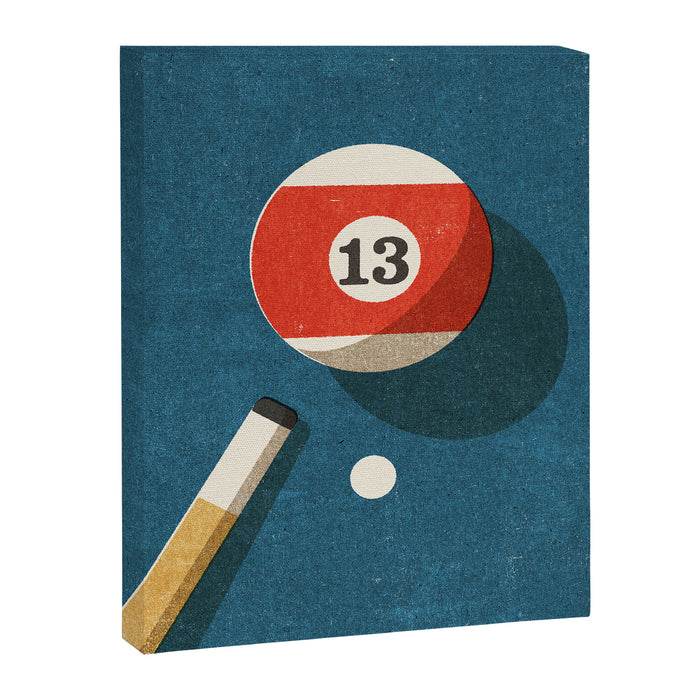 BILLIARDS / Ball 13 Canvas Print Gallery Image 1