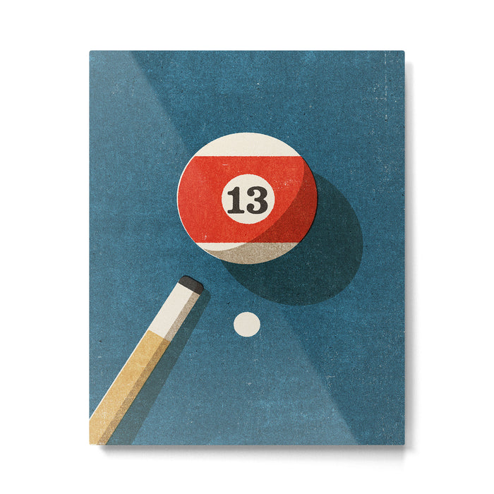BILLIARDS / Ball 13 Metal Print Gallery Image 1