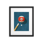 BILLIARDS / Ball 13 Framed Art Print Gallery Image 5