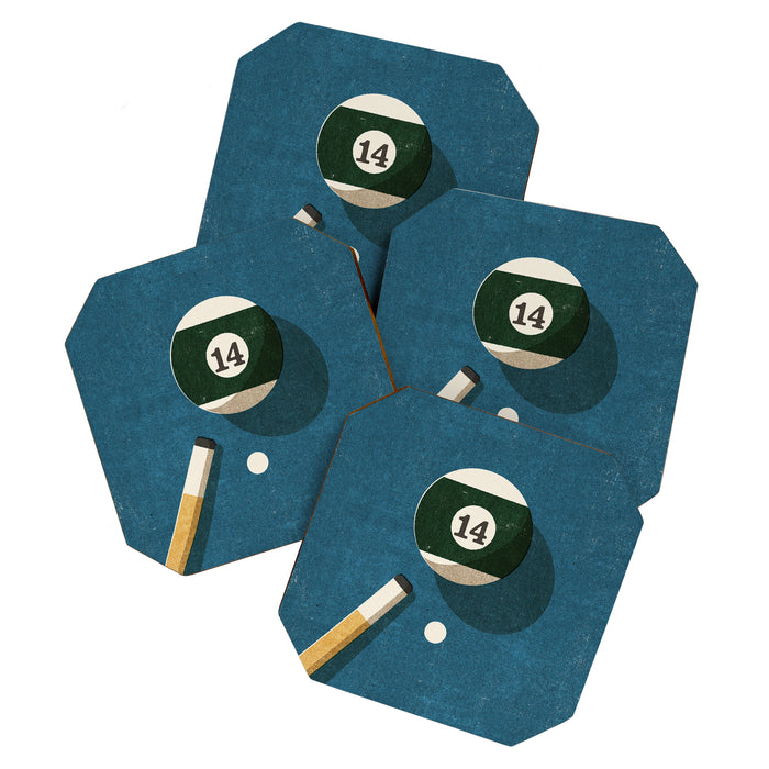 BILLIARDS / Ball 14 Coaster Gallery Image 1
