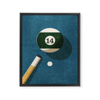 BILLIARDS / Ball 14 Framed Canvas Print Gallery Image 6