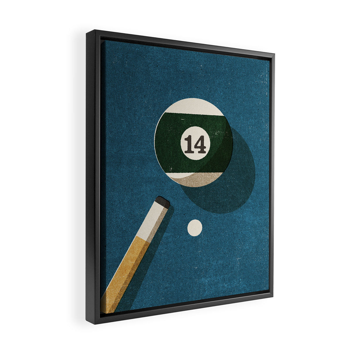BILLIARDS / Ball 14 Framed Canvas Print Gallery Image 2
