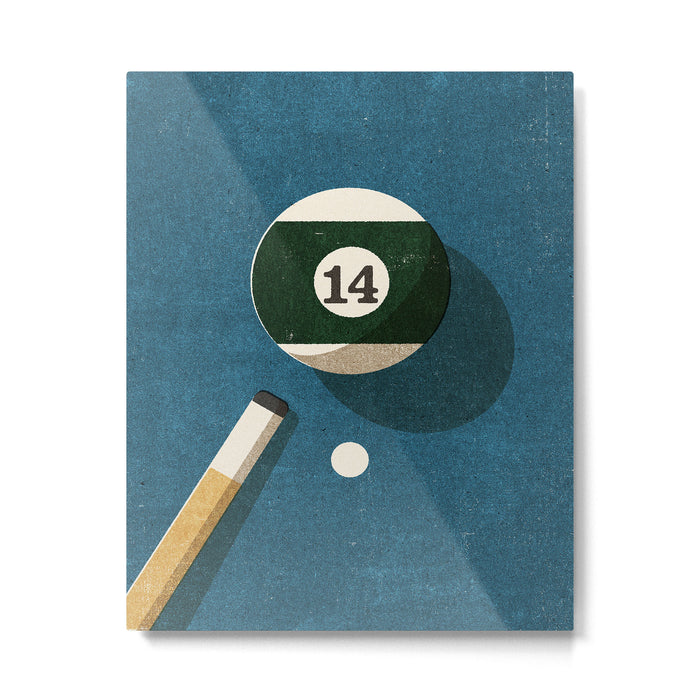 BILLIARDS / Ball 14 Metal Print Gallery Image 1