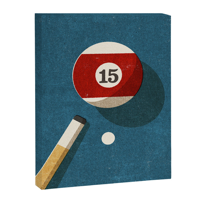 BILLIARDS / Ball 15 Canvas Print Gallery Image 1