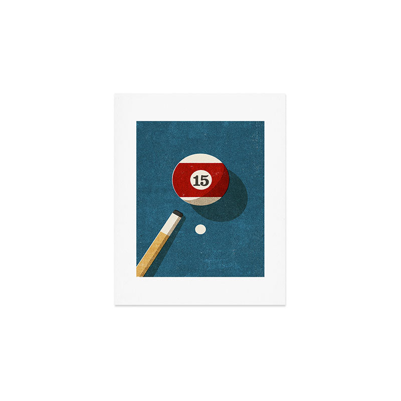 BILLIARDS / Ball 15 Art Print Gallery Image 1