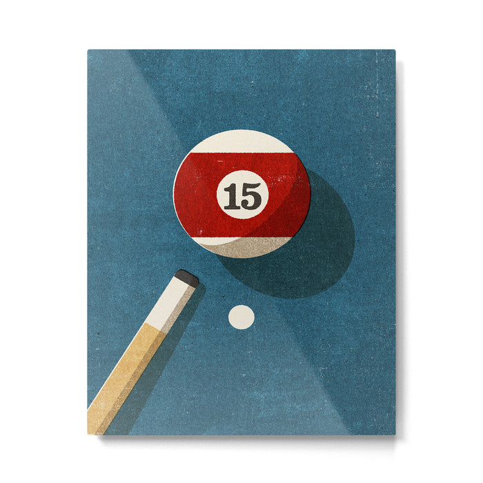 BILLIARDS / Ball 15 Metal Print Gallery Image 1
