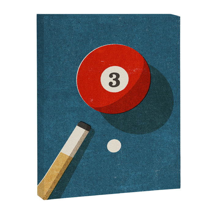 BILLIARDS / Ball 3 Canvas Print Gallery Image 1