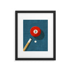 BILLIARDS / Ball 3 Framed Art Print Gallery Image 5